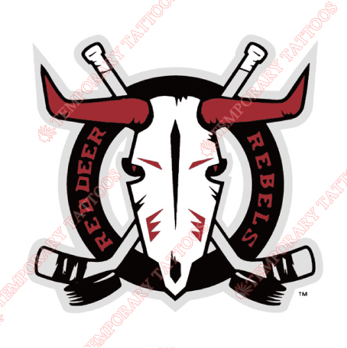 Red Deer Rebels Customize Temporary Tattoos Stickers NO.7535